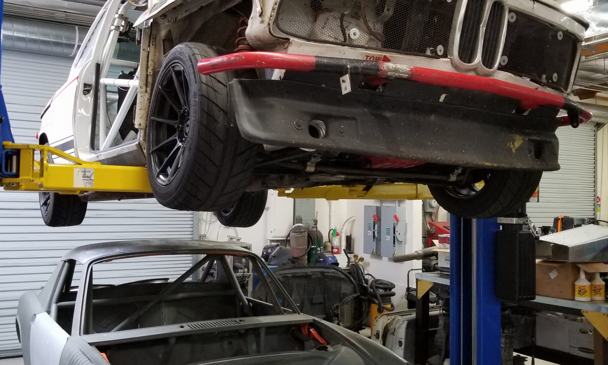 2002 BMW On Lift